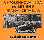 Veterán sraz - 50 let KHV na trase Praha - Zbraslav