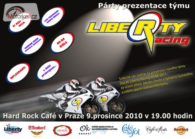 Tým Liberty Racing se představí v Praze