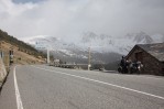 Zasněžené vrcholky Andory (1,9°C)