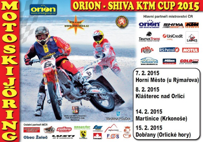 První závody MČR v motoskijöringu zahájí o víkendu sezonu 2015