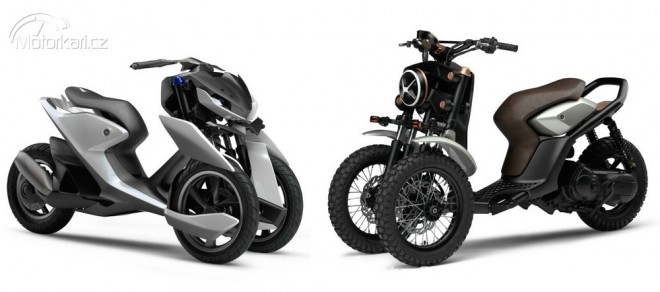 Yamaha představila nové tříkolové koncepty
