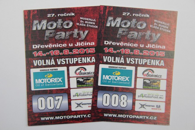 Vyhrajte vstupenky na Moto Party 