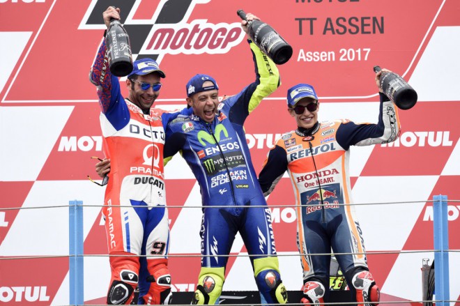 Ohlasy ze stupňů vítězů MotoGP TT Assen
