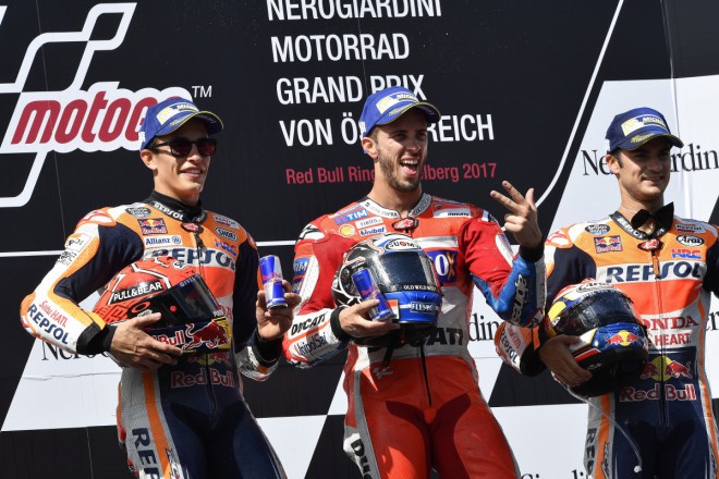 Ohlasy z rakouských stupňů vítězů MotoGP