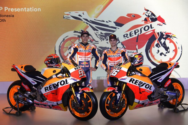 V Indonésii představila Repsol Honda MotoGP týmové barvy