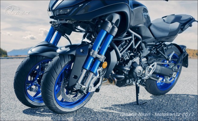 Yamaha odhaluje na videu mechaniku tříkolky Niken