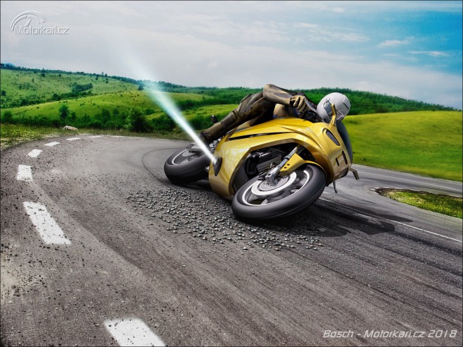 Bezpečnější jízda na motorce díky raketám?