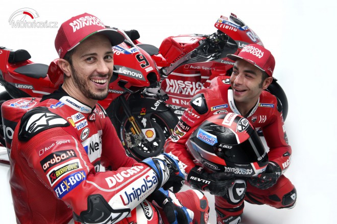 Ducati představila tým MotoGP, rudá je zpátky