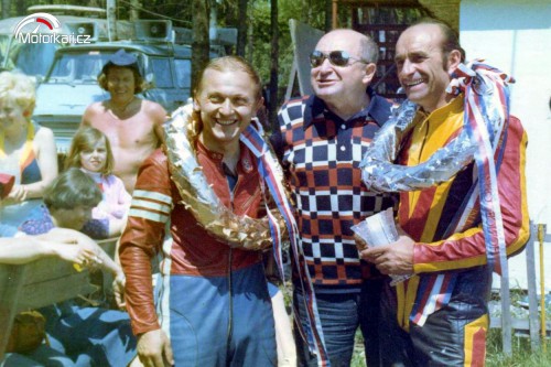 Otto Krmíček s Františkem Šťastným, druhé místo Hořice 1977
