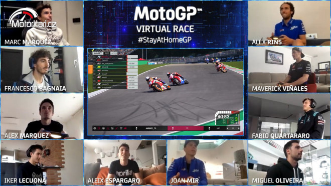 Virtuální závod MotoGP vyhrál Alex Márquez