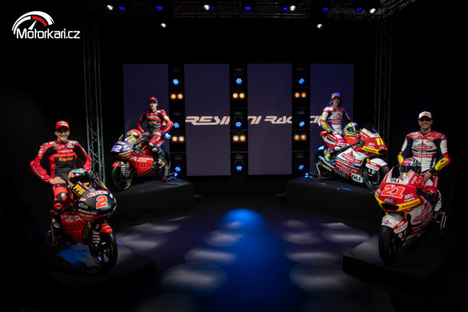 Nové barvy Gresiniho týmů Moto3 a Moto2