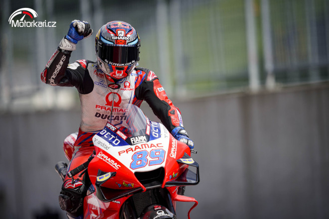 Ohlasy MotoGP: Kvalifikaci vyhrál Jorge Martin, Fabio Quartararo se modlí za suché podmínky