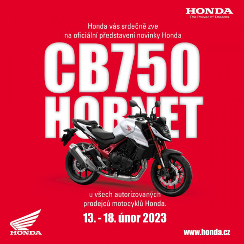 Honda zve na představení novinky CB750 Hornet