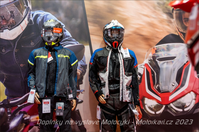 Příslušenství na výstavě Motocykl 2023