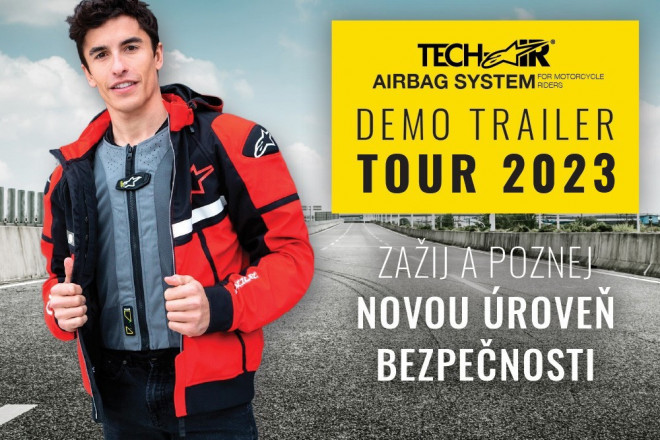 Bikers Crown zve na Alpinestars Tech-Air® demo trailer TOUR 2023