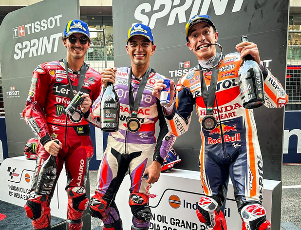 GP Indie – Sprint vyhrál Martin, pro stupně vítězů si dojel i Márquez
