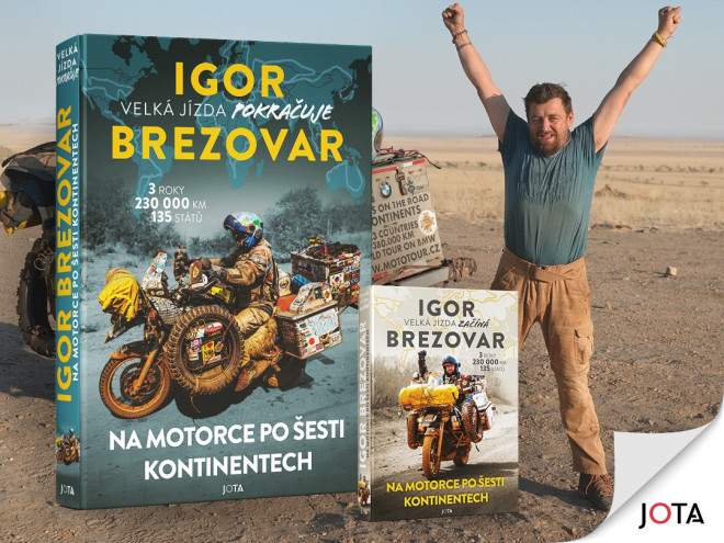 Vyšla druhá kniha Velká jízda pokračuje od cestovatele Igora Brezovara 
