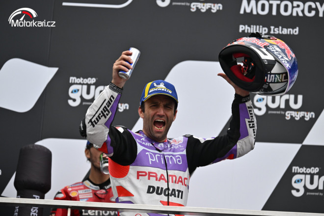 GP Austrálie – Závod MotoGP™ vyhrál Zarco, vedení v šampionátu upevnil druhým místem Bagnaia