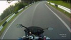 Moto crash (oil on road)
