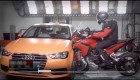 Crash test- Ducati Multistrada 2015 vs. Audi A3
