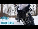 pitbike adventures-winter winter winter!!!!