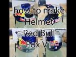 how to make helmet Red Bull FOX V1