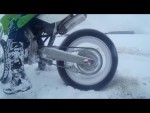 Bikes on snow