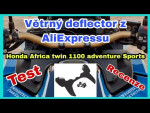 Větrný deflektor z Aliexpressu na Honda Africa twin 1100