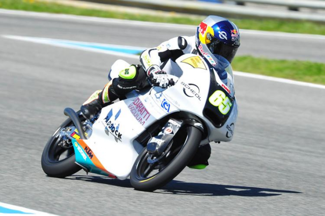 Test Moto3 v Jerezu: Kornfeil za mokra druhý