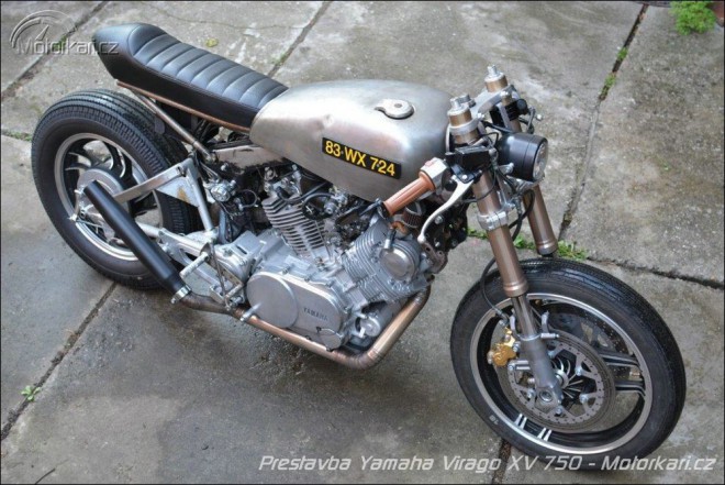 Přestavba motocyklu Yamaha Virago XV 750