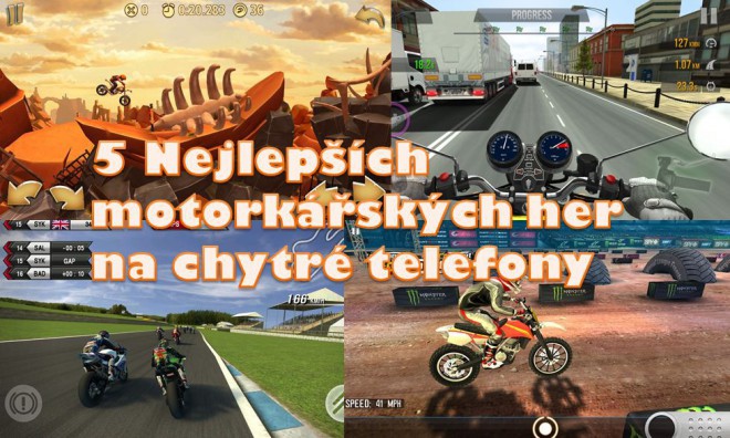 5 nejlepších motorkářských her na chytré telefony