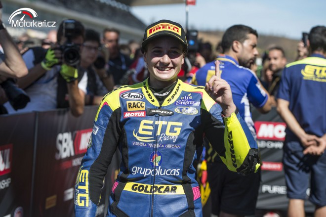 Ana Carrasco. První ženská vítězka závodu mistrovství světa motocyklů v historii