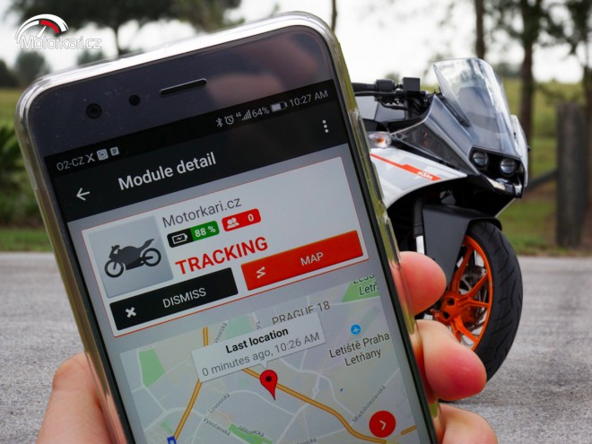 GPS lokátor Trackito: Když chcete mít motorku pod dohledem