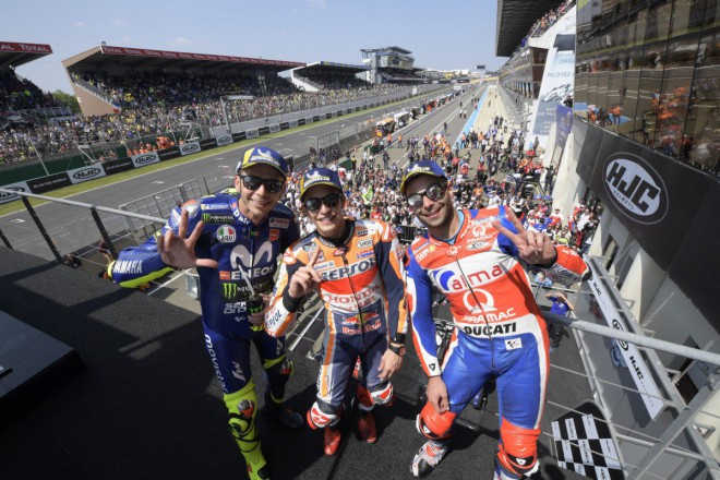 Ohlasy ze stupňů vítězů MotoGP v Le Mans