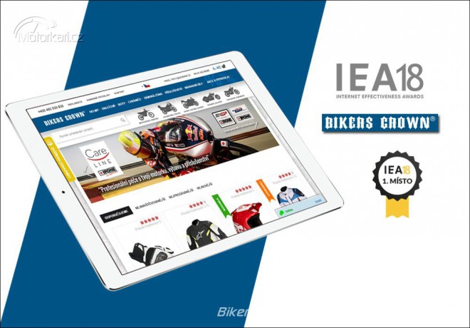 E-shop Bikers Crown získal 1. místo v soutěži IEA 2018