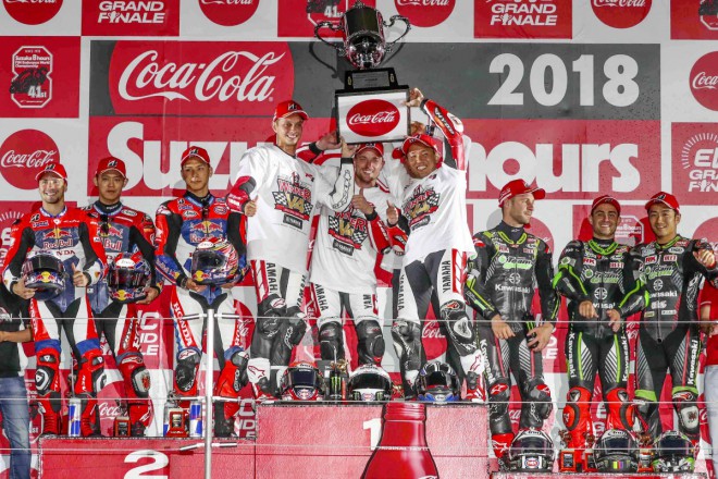 V Suzuce vítězí Yamaha, titul slaví F.C.C. TSR Honda France