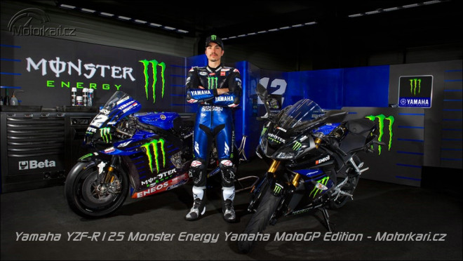 Yamaha nabízí malou YZF-R125 v barvách továrního týmu MotoGP