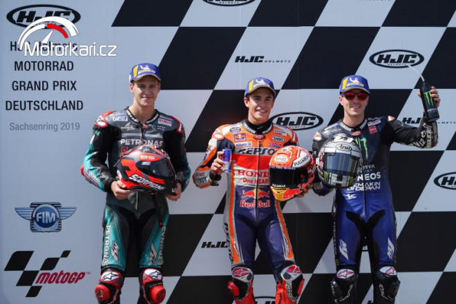 Kvalifikaci MotoGP na Sachsenringu opět ovládl Marc Márquez