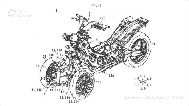 Yamaha připravuje tříkolového Tmaxe