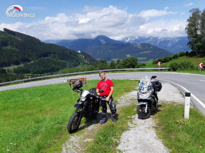 S motojuniorem na pár dní do Alp aneb cílem nebyla jen cesta