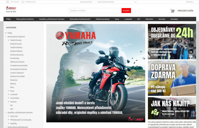 Společnost Motocykly Mladá Boleslav spustila nový e-shop!