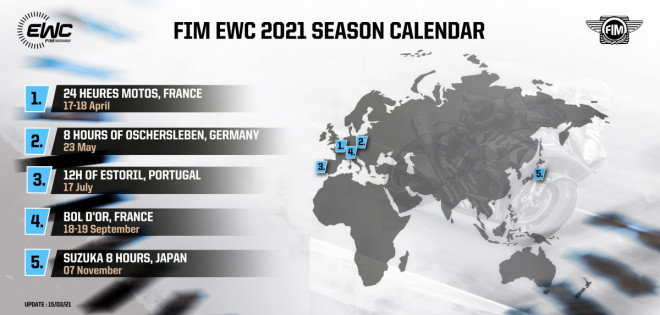 FIM EWC 2021 – Portugalsko už v červenci, Japonsko až v listopadu