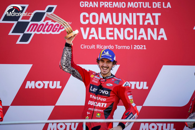 GP Valencie – Poslední závod vyhrál Bagnaia, Salač čtvrtý v Moto3