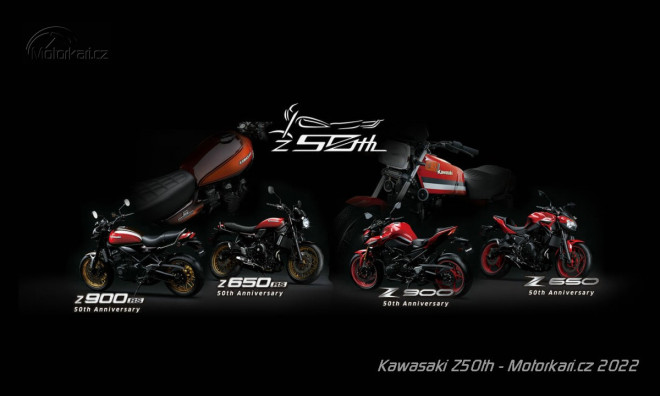 Kawasaki slaví 50 let modelů Z