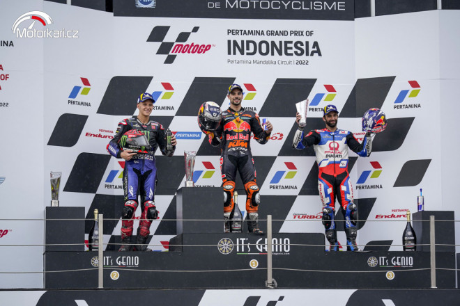 Ohlasy GP Indonésie: Závod na mokru ovládl v Mandalice Miguel Oliveira