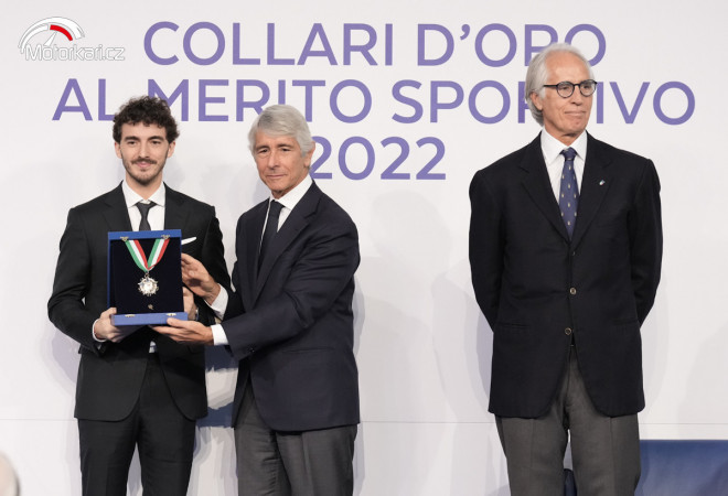 Bagnaia získal prestižní ocenění Collare d