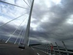 jízda po mostě v Millau