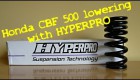 Honda CBF 500 snížení výšky - progresivní pružina hyperpro