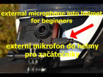 Externí mikrofon na kameru do helmy - pro začátečníky