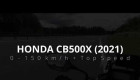 Honda CB500X (2021) 0 - 150 km/h + Top Speed